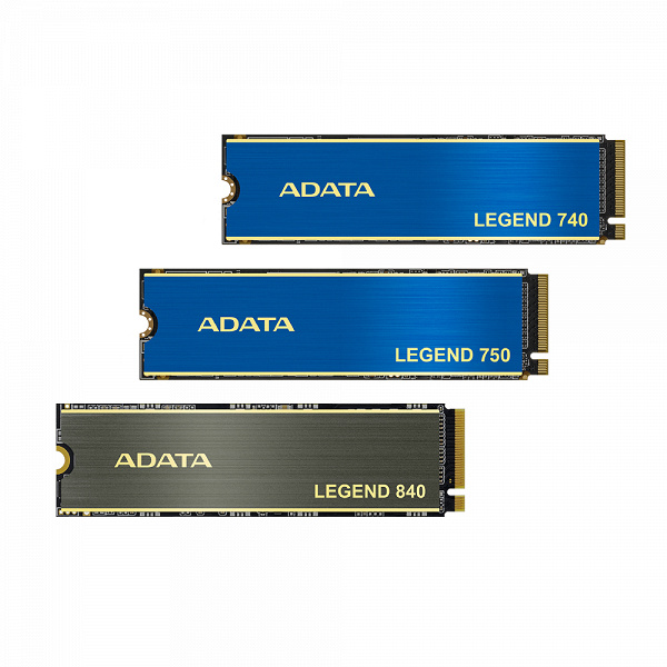 Серия Adata Legend включает твердотельные накопители 740, 750 и 840